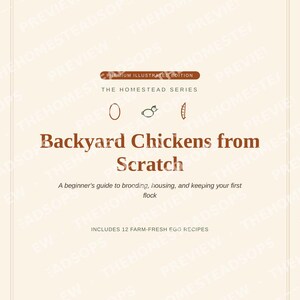 Backyard Chicken Keeping Guide for Beginners | Raising Chickens Ebook | Printable PDF image 1