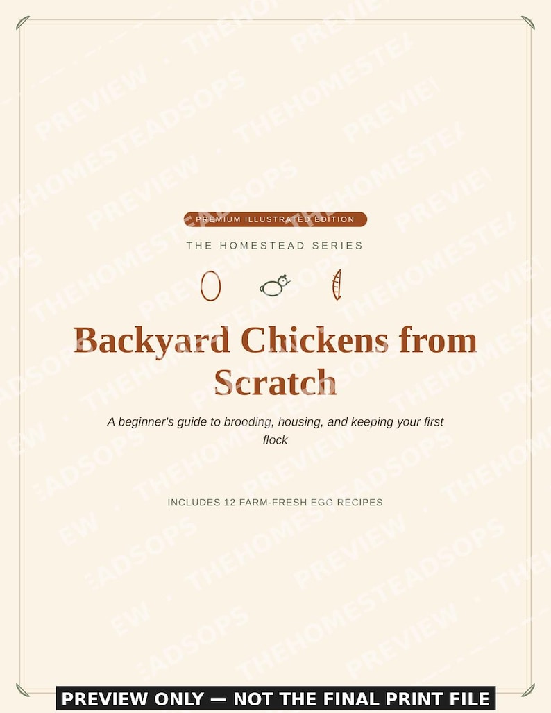 Backyard Chicken Keeping Guide for Beginners | Raising Chickens Ebook | Printable PDF image 1
