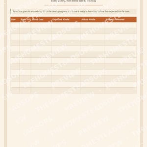 Rabbit Flock Record Book | Rabbit Keeping Log | Breeding & Health Tracker | Printable PDF image 4