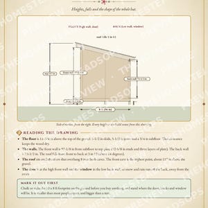 Progetti per la costruzione di una piccola casetta in PDF / Casetta con letti a castello 10x8 per 2-4 persone / Guida fai-da-te per una persona / Componenti da ferramenta, download immediato immagine 3