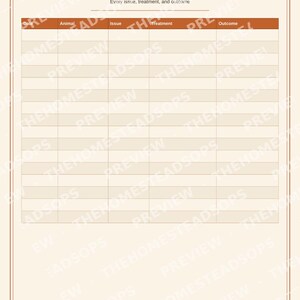 Rabbit Flock Record Book | Rabbit Keeping Log | Breeding & Health Tracker | Printable PDF image 9