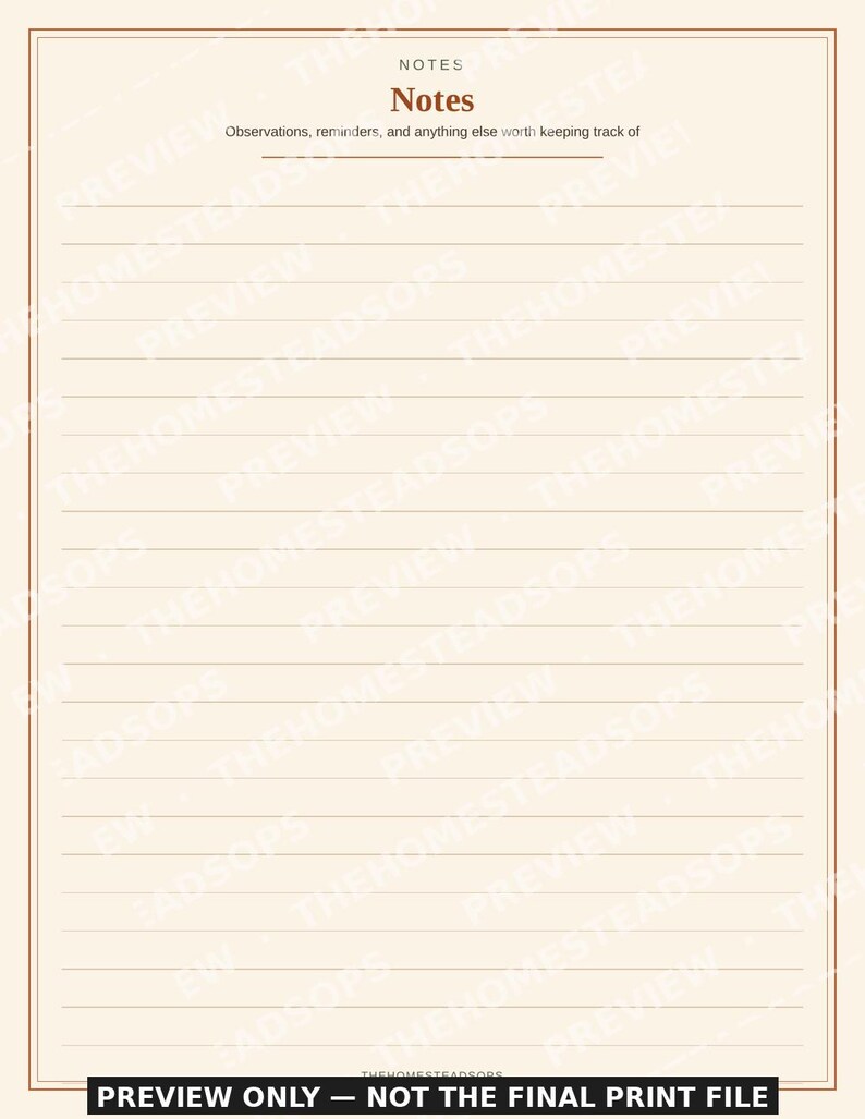 Rabbit Flock Record Book | Rabbit Keeping Log | Breeding & Health Tracker | Printable PDF image 6