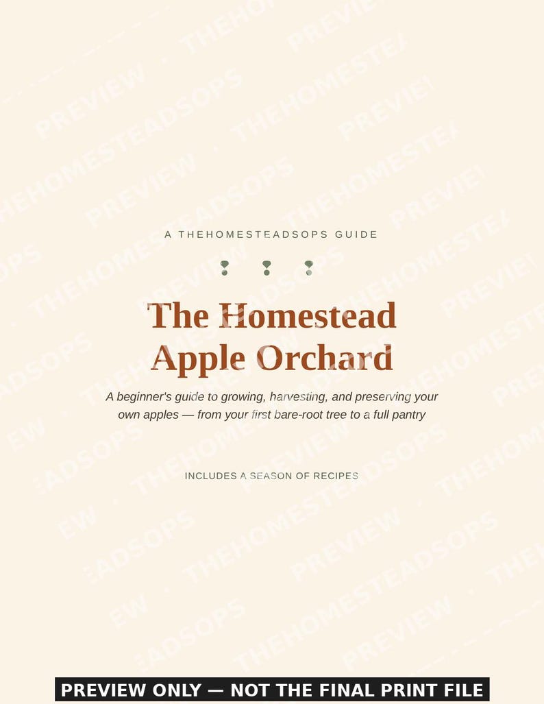 Apple Orchard Guide for Beginners | Growing, Harvesting and Preserving Apples Ebook | Printable PDF image 1