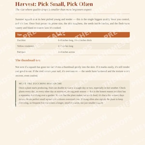 Growing Zucchini & Summer Squash Guide | Quick-Grow Beginner Printable | No-Fluff Garden PDF image 5