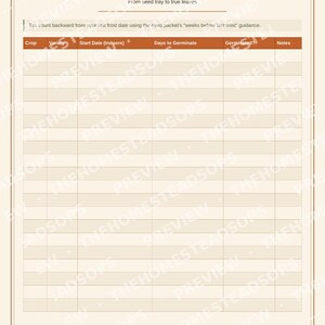 Garden Planner Printable | Seed Starting Log & Harvest Journal | Homestead Garden Record Book PDF image 2
