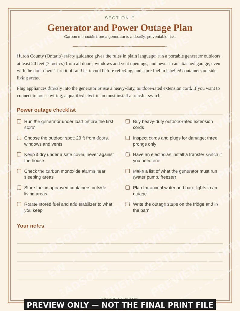 Winterizing Checklist Binder | Homestead Winter Prep Planner | Livestock, Garden, Equipment & Home | Printable PDF Download image 7