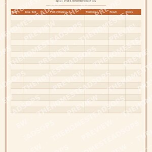 Garden Planner Printable | Seed Starting Log & Harvest Journal | Homestead Garden Record Book PDF image 5