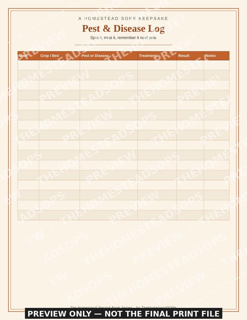 Garden Planner Printable | Seed Starting Log & Harvest Journal | Homestead Garden Record Book PDF image 5