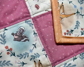 Forest friends  handmade quilt