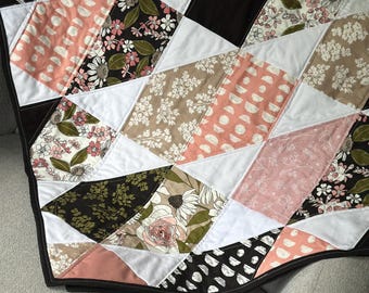 Plot twist floral quilt handmade