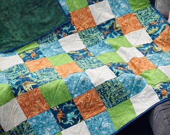Dinosaur quilt handmade