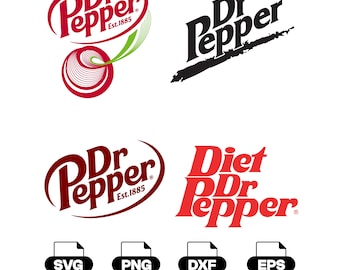 Logotipo de Dr Pepper (Svg Png Dxf Eps) Descarga digital