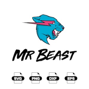 Mr Beast Logo (Svg Png Dxf Eps) Digital Download | Cricut File