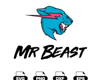 Mr Beast Logo (Svg Png Dxf Eps) Digital Download | Cricut File