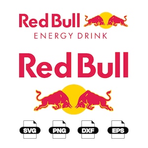 Red Bull Logo (Svg Png Dxf Eps) Digital Download