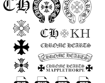 Paquete Chrome Hearts (Svg Png Pdf Eps) Descarga digital