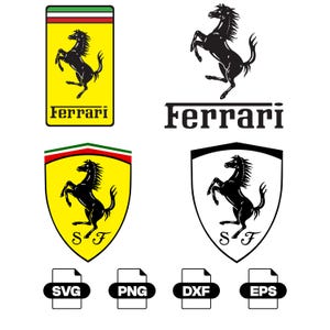 Ferrari Logo (Svg Png Dxf Eps) Digital Download