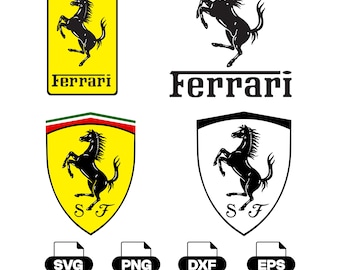 Ferrari Logo (Svg Png Dxf Eps) Digital Download