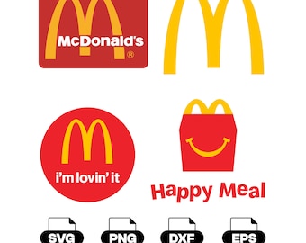 Logotipo de McDonald's (Svg Png Dxf Eps) Descarga digital