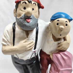 Tintin Kapitein Haddock beeldje van polyresin, avontuurlijk beeldje, stripfiguur, verzamelobject. afbeelding 13