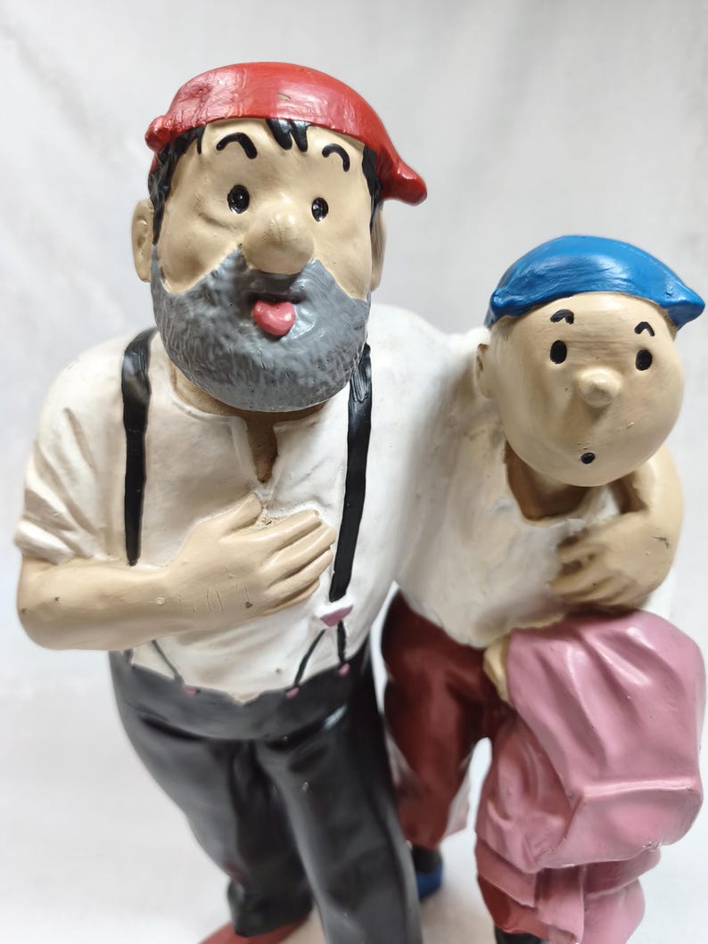 Tintin Kapitein Haddock beeldje van polyresin, avontuurlijk beeldje, stripfiguur, verzamelobject. afbeelding 13