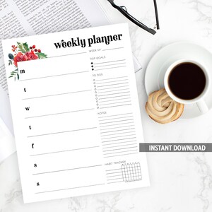 Weekly Agenda Digital Download // Instant Download