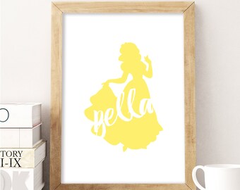 Custom Name Print - Snow White - PRINTABLE Download