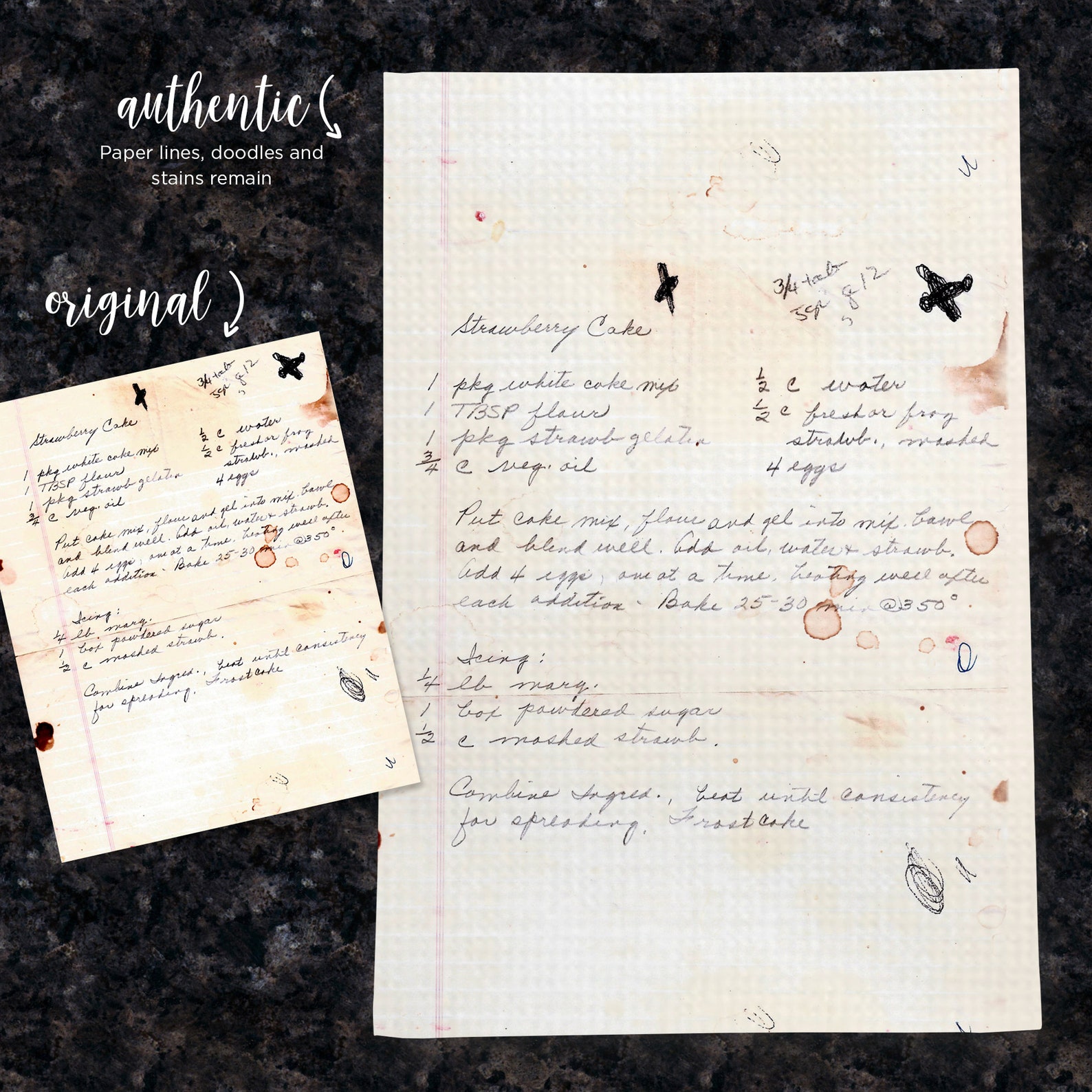 Family Recipe Dish Towel / Recipe Tea Towel / Original Etsy