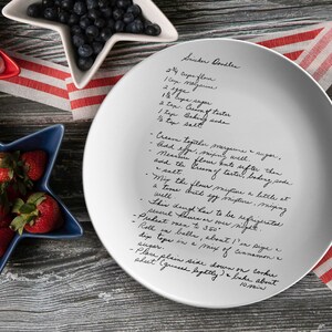 recipe plate perfect for bridal shower
