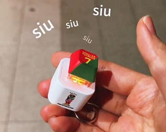Bottone stampato in 3D "SIUUU" CR7 Portogallo Cristiano Ronaldo CAPRA