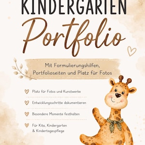 Portfolio Krippe PDF | fertige Textbausteine für die Portfolioarbeit | U3 Dokumentation | Kita Portfolio Vorlage| Sofort Download |