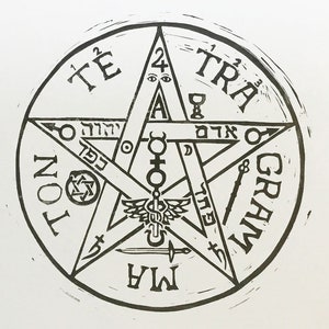 Tetragrammaton - Magickal Occult Print