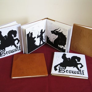 Beowulf Illustrated Book Printed and Bound by Hand image 2