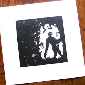Grendel in His Pit - Silhouette Print