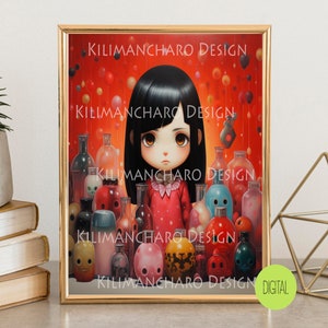 Love Potion | Limited Edition | Low Brow | Printable Art | Pop Surrealism | Strange Art | Wall Art | Digital Download