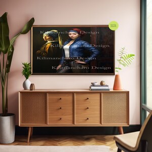 Mirror on the wall | Altered Art Portrait | Altered Portrait | Eclectic Wall Art | Whimsical Wall Art | Maximalist Wall Art |