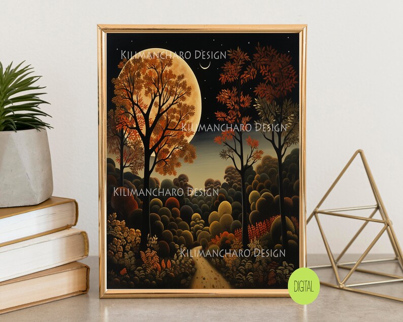 Fall Feeling Fall Decor Printable Painting Rustic Wall Art Autumn Wall ...