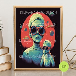 Doctor from Mars | Low Brow Printable Wall Art | Pop Surrealism | Surreal Wall Art | Limited edition Prints