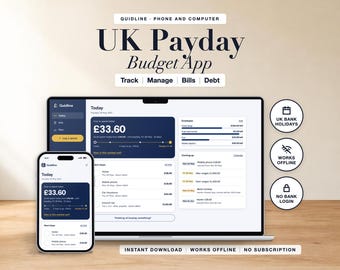 Budget Planner App UK | Payday Budget, Four Weekly Pay, Bill Tracker, Bank Import