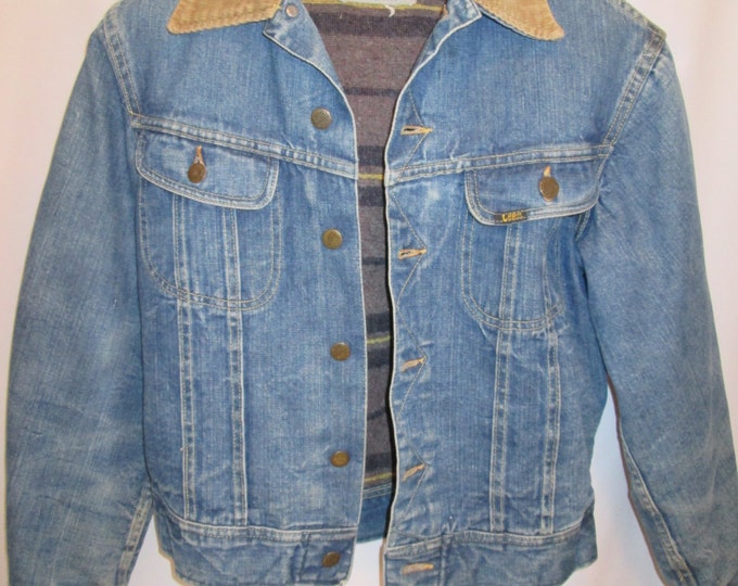 Vintage LEE STORM RIDERS Horse Blanket Lined Denim Jean Etsy