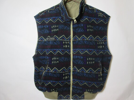 Deadstock 90s Columbia ropa deportiva revisable chaleco de - Etsy México