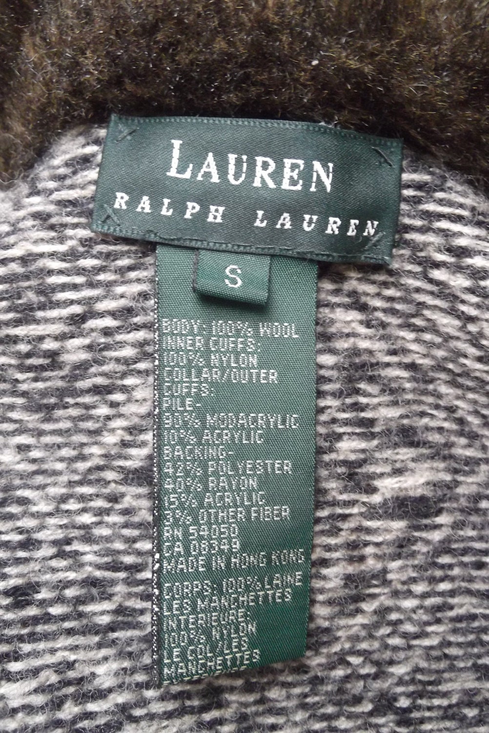 Ralph Lauren Full Zip Cardigan Sweater With Snowflakes& Faux - Etsy