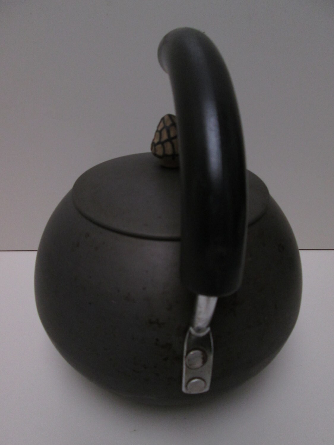 Vintage MOREL mushroom Calphalon anodized gray tea kettle Etsy