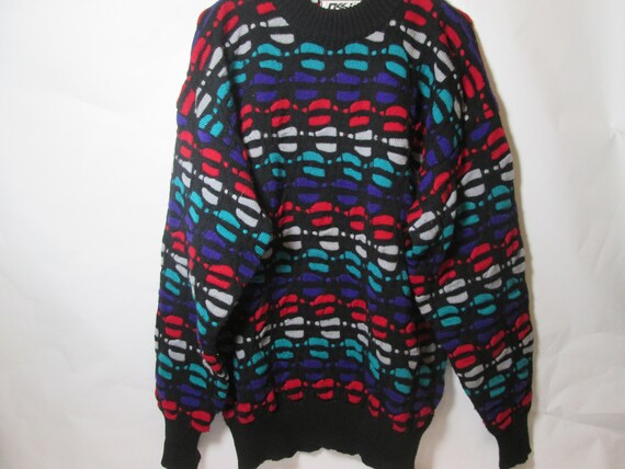 Vintage OSSI Skiwear Puffy Multi Block 