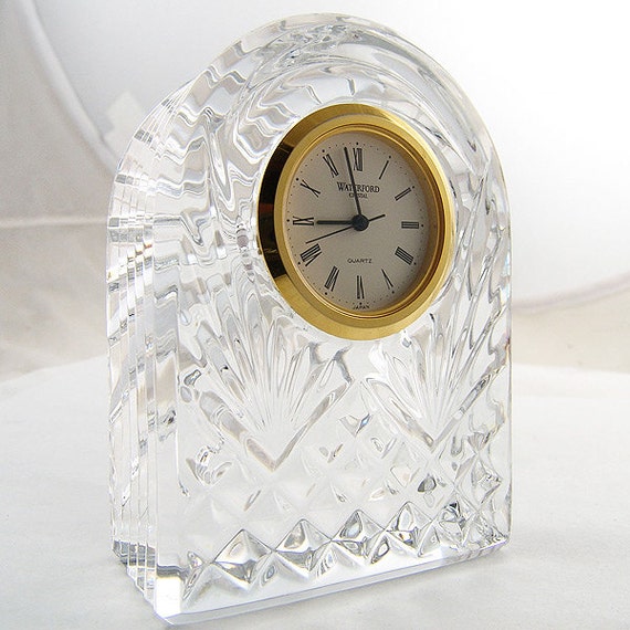 Items similar to Waterford Crystal Clock Quartz on Etsy