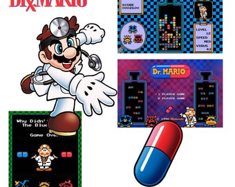 Video Game Art Print - Dr Mario Value Pack - Nintendo Tribute