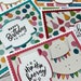 Set of 5 ~ Happy Birthday Note Cards ~ Blank A2 Greeting Stationery - Etsy