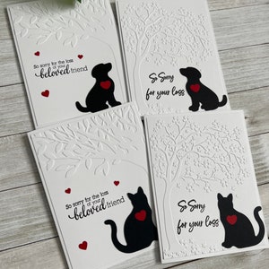 Handmade Note Card ~ Cat ~ Dog ~ Pet Sympathy ~ Thinking of You ~ Blank ...