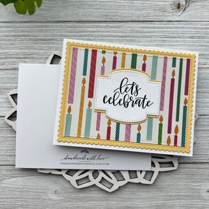 Set of 5 ~ Happy Birthday Note Cards ~ Blank A2 Greeting Stationery - Etsy