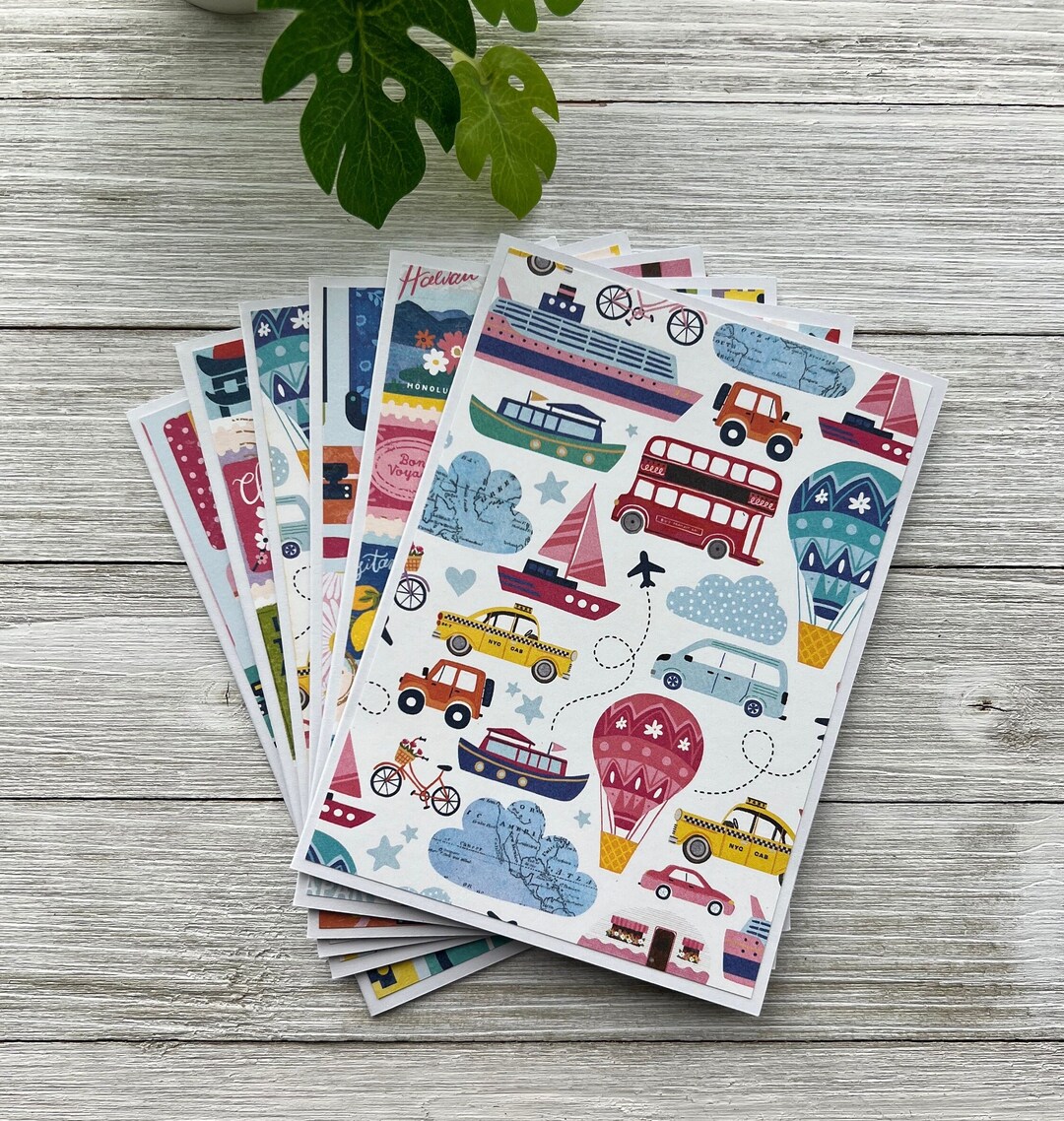 Handmade Note Cards Set of 6 ~ Road Trip Adventure ~ Vacation Travel ...